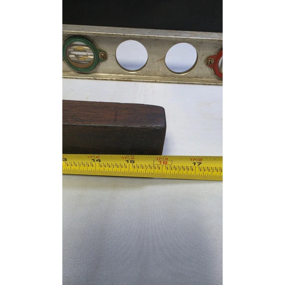 Vintage Level Lot-3 Brass&Wood Level 28